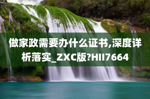 做家政需要办什么证书,深度详析落实_ZXC版?HII7664