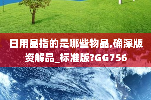 日用品指的是哪些物品,确深版资解品_标准版?GG756