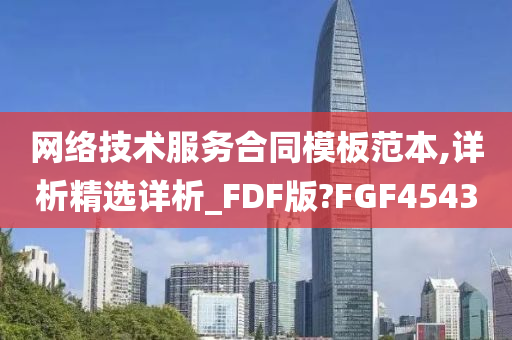 网络技术服务合同模板范本,详析精选详析_FDF版?FGF4543