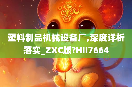 塑料制品机械设备厂,深度详析落实_ZXC版?HII7664