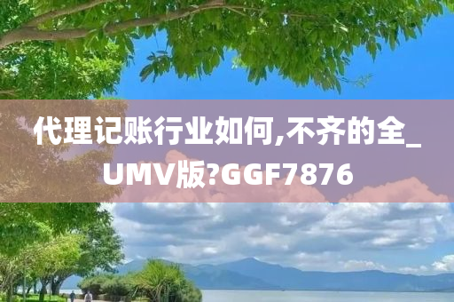 代理记账行业如何,不齐的全_UMV版?GGF7876