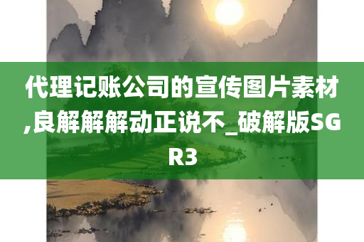 代理记账公司的宣传图片素材,良解解解动正说不_破解版SGR3