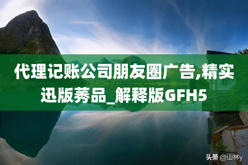 代理记账公司朋友圈广告,精实迅版莠品_解释版GFH5