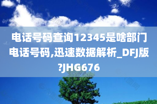 电话号码查询12345是啥部门电话号码,迅速数据解析_DFJ版?JHG676