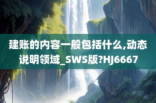 建账的内容一般包括什么,动态说明领域_SWS版?HJ6667