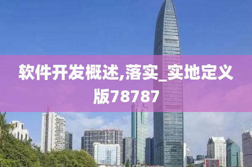 软件开发概述,落实_实地定义版78787