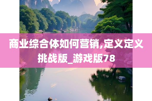 商业综合体如何营销,定义定义挑战版_游戏版78