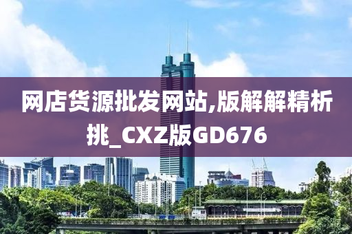 网店货源批发网站,版解解精析挑_CXZ版GD676