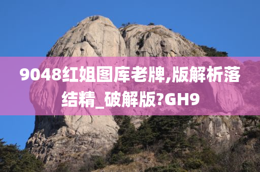 9048红姐图库老牌,版解析落结精_破解版?GH9