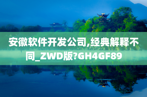 安徽软件开发公司,经典解释不同_ZWD版?GH4GF89