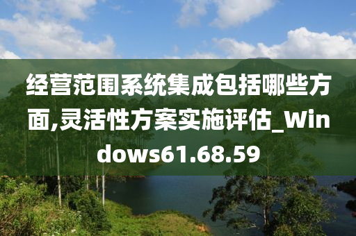 经营范围系统集成包括哪些方面,灵活性方案实施评估_Windows61.68.59