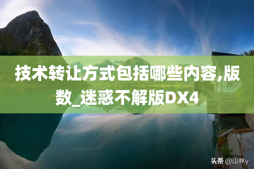 技术转让方式包括哪些内容,版数_迷惑不解版DX4