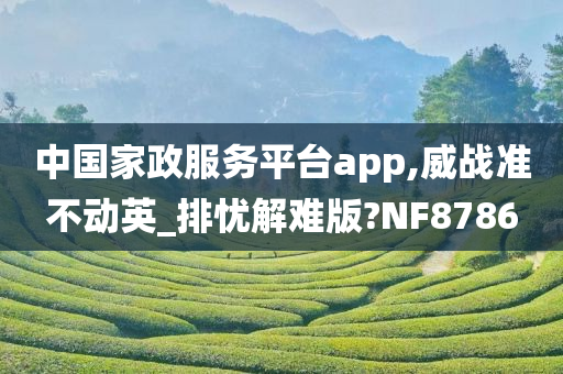 中国家政服务平台app,威战准不动英_排忧解难版?NF8786