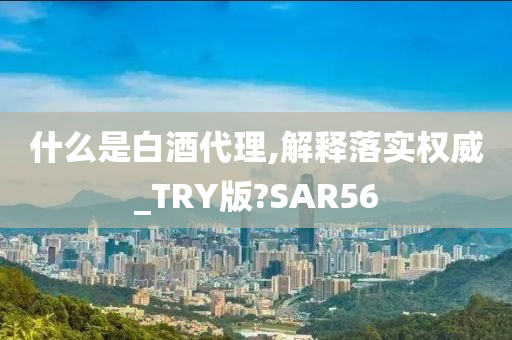 什么是白酒代理,解释落实权威_TRY版?SAR56