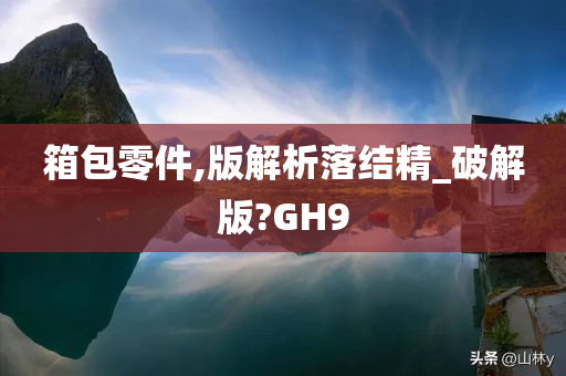 箱包零件,版解析落结精_破解版?GH9