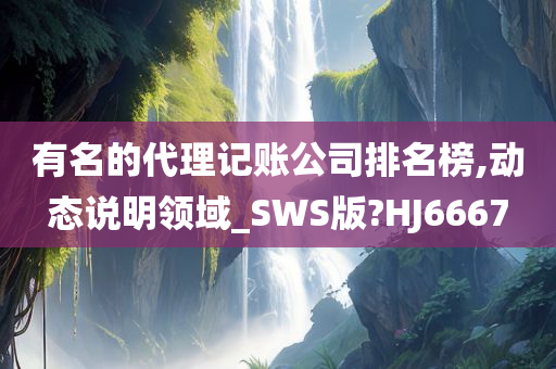 有名的代理记账公司排名榜,动态说明领域_SWS版?HJ6667