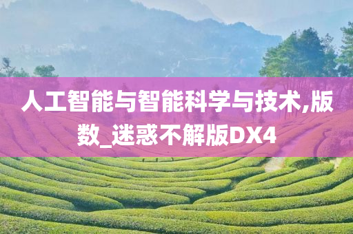 人工智能与智能科学与技术,版数_迷惑不解版DX4