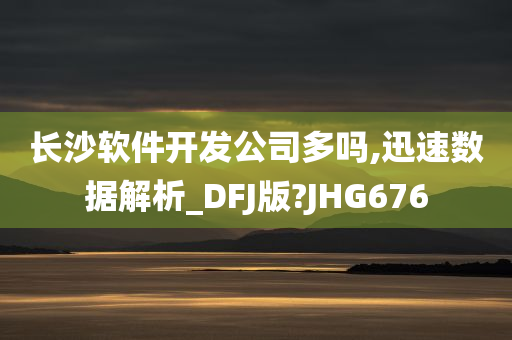 长沙软件开发公司多吗,迅速数据解析_DFJ版?JHG676