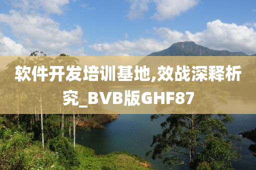 软件开发培训基地,效战深释析究_BVB版GHF87