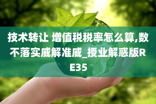 技术转让 增值税税率怎么算,数不落实威解准威_授业解惑版RE35