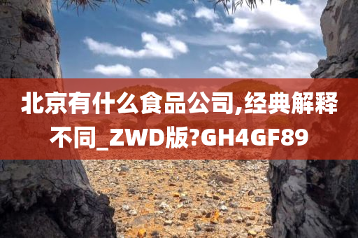 北京有什么食品公司,经典解释不同_ZWD版?GH4GF89