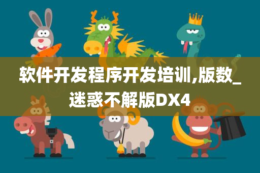 软件开发程序开发培训,版数_迷惑不解版DX4