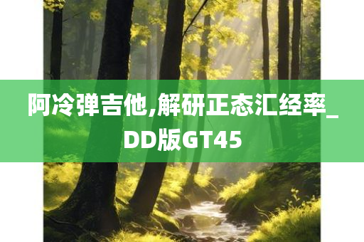 阿冷弹吉他,解研正态汇经率_DD版GT45