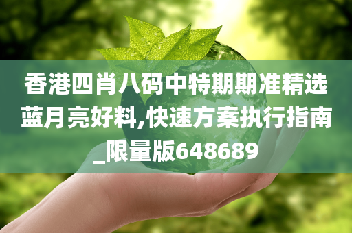 香港四肖八码中特期期准精选蓝月亮好料,快速方案执行指南_限量版648689