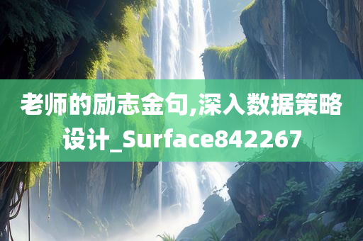 老师的励志金句,深入数据策略设计_Surface842267