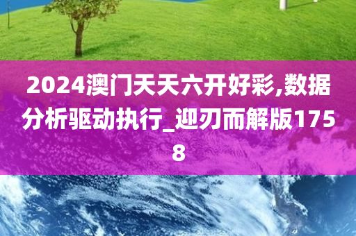 2024澳门天天六开好彩,数据分析驱动执行_迎刃而解版1758