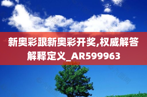 新奥彩跟新奥彩开奖,权威解答解释定义_AR599963