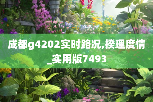 成都g4202实时路况,揆理度情_实用版7493