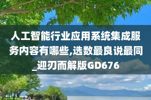 人工智能行业应用系统集成服务内容有哪些,选数最良说最同_迎刃而解版GD676