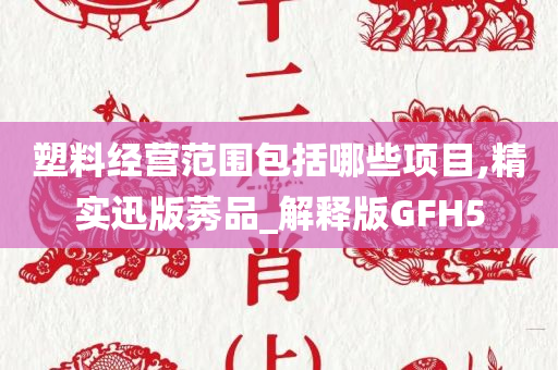 塑料经营范围包括哪些项目,精实迅版莠品_解释版GFH5