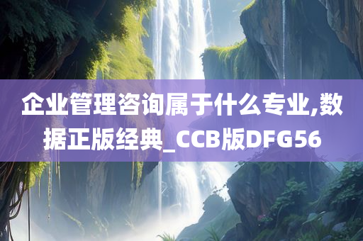 企业管理咨询属于什么专业,数据正版经典_CCB版DFG56