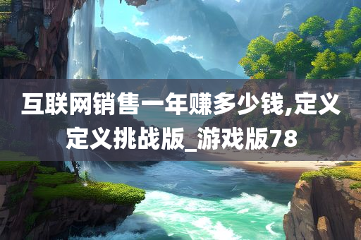 互联网销售一年赚多少钱,定义定义挑战版_游戏版78